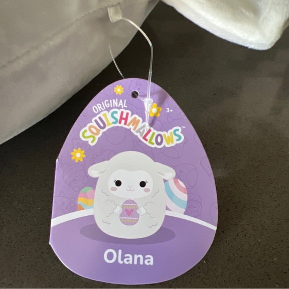 Squishmallows Easter Squad 2023 OLANA The Lamb Holding Easter Egg 14โ BRAND NEW - Picture 12 of 16